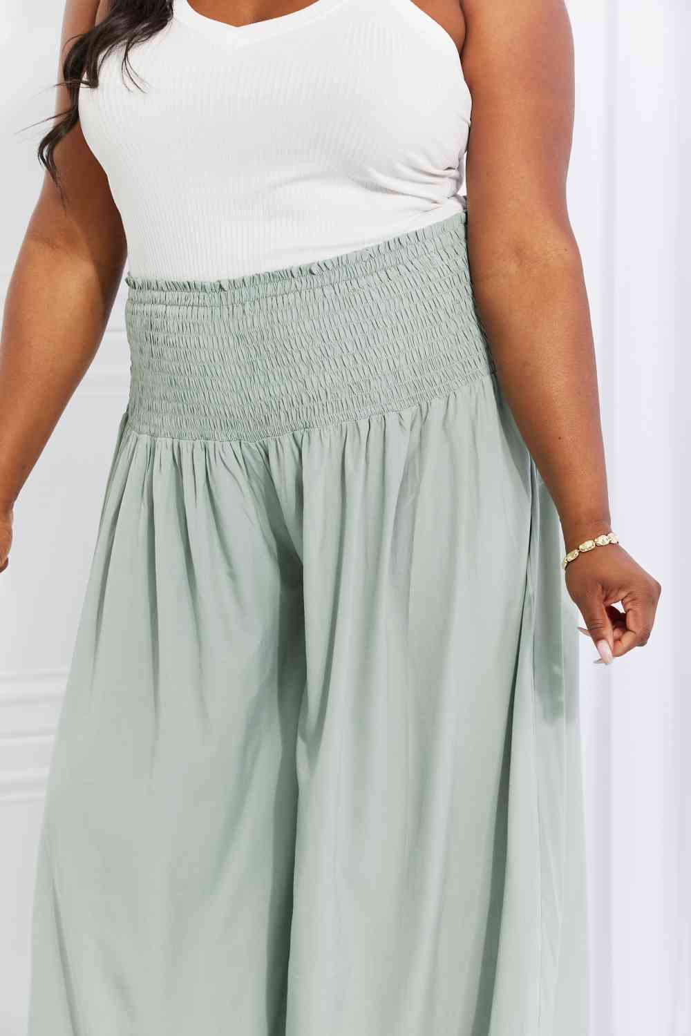 Beautiful You Smocked Palazzo Pants