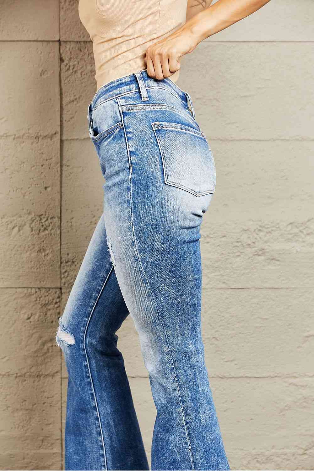 Izzie Mid Rise Bootcut Jeans