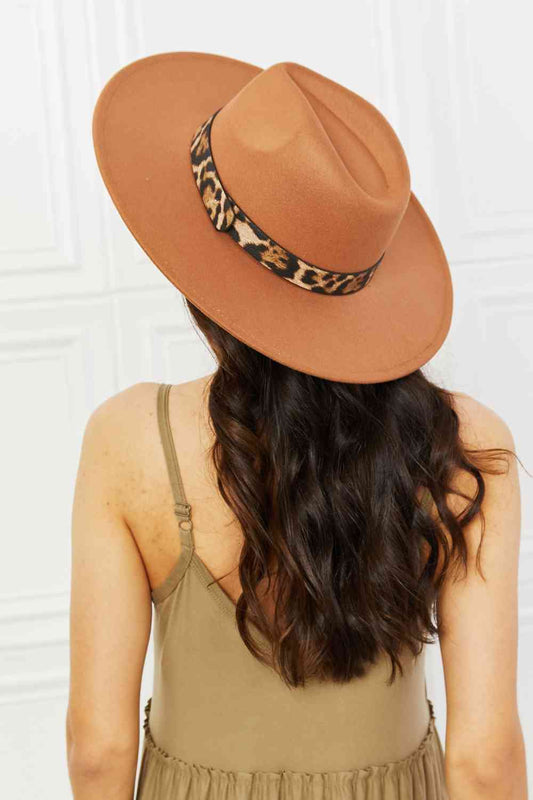 In The Wild Leopard Detail Fedora Hat