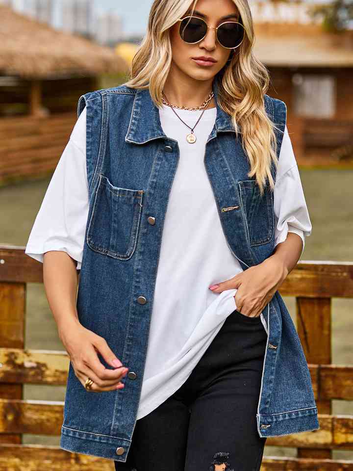 Sleeveless Denim Jacket