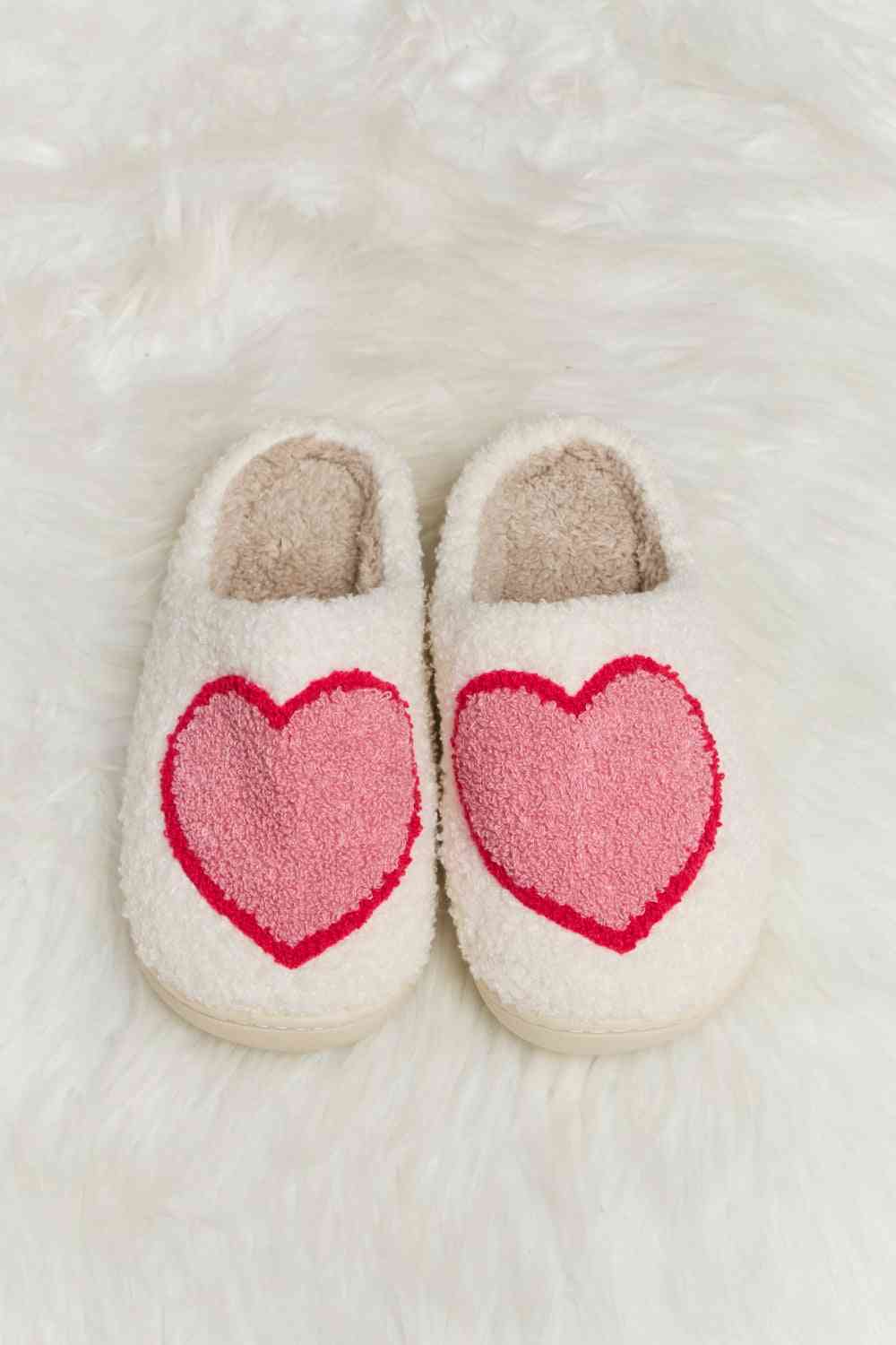 Printed Plush Slide Slippers