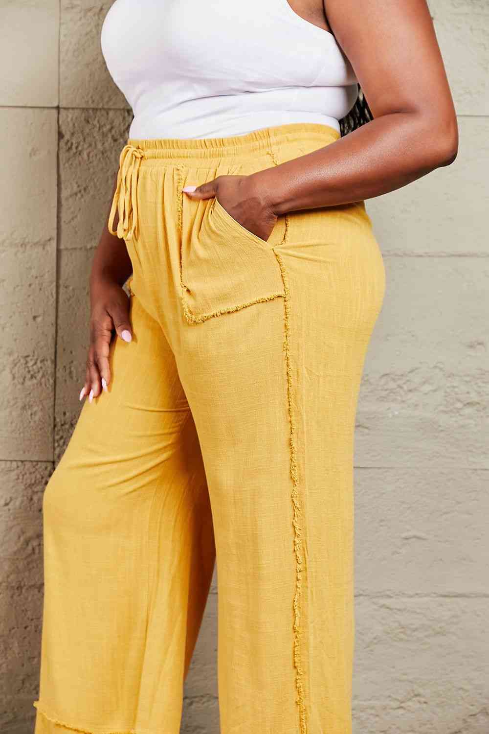 Love Me Mineral Wash Wide Leg Pants