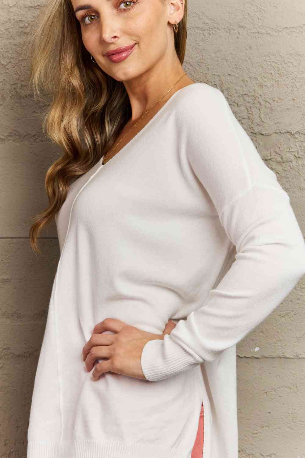 Sweater Weather Center Seam Tunic Sweater