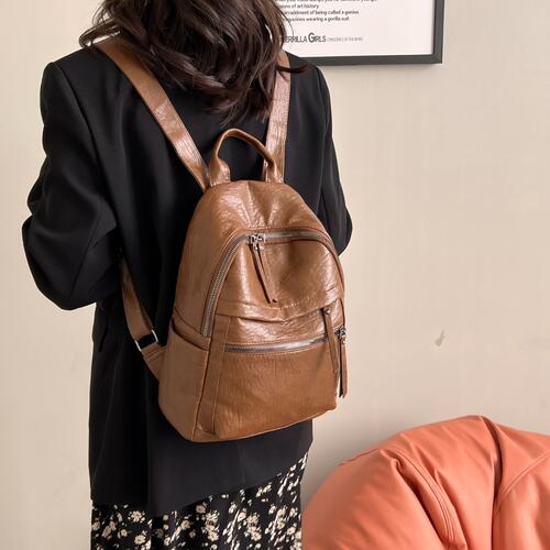 PU Leather Backpack