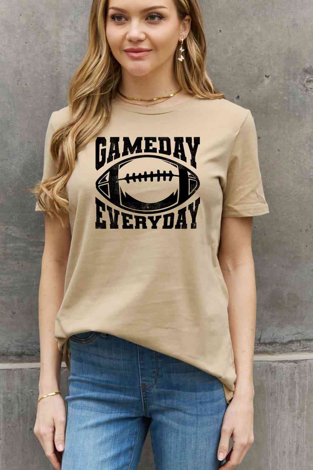 Simply Love Full Size GAMEDAY EVERYDAY Graphic Cotton Tee