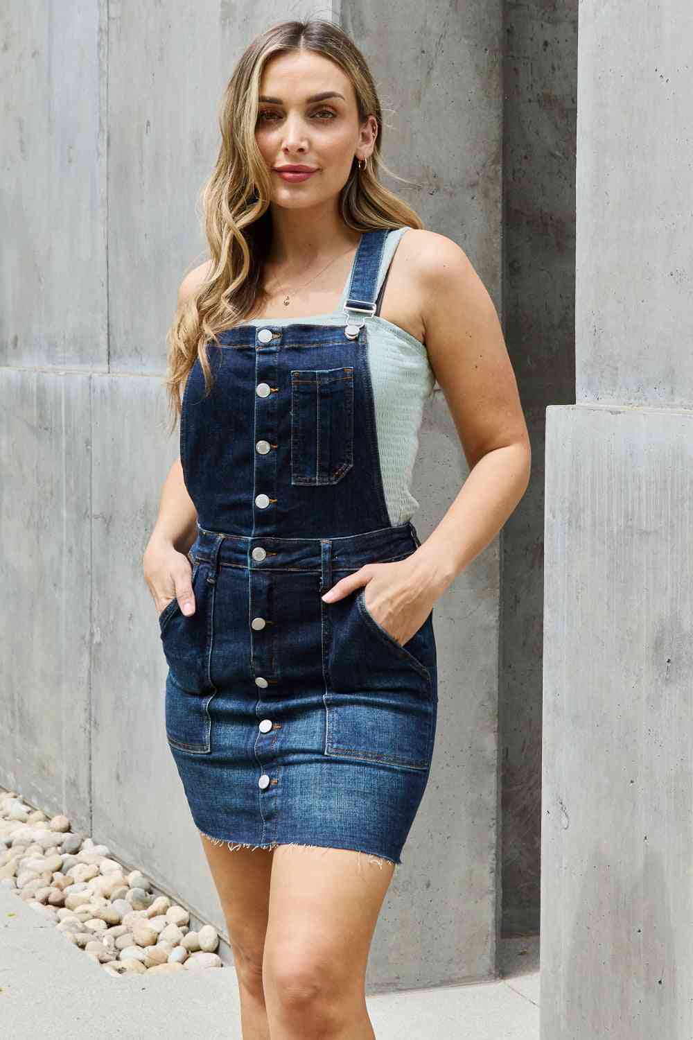 Katrina High Waist Overall Skirt