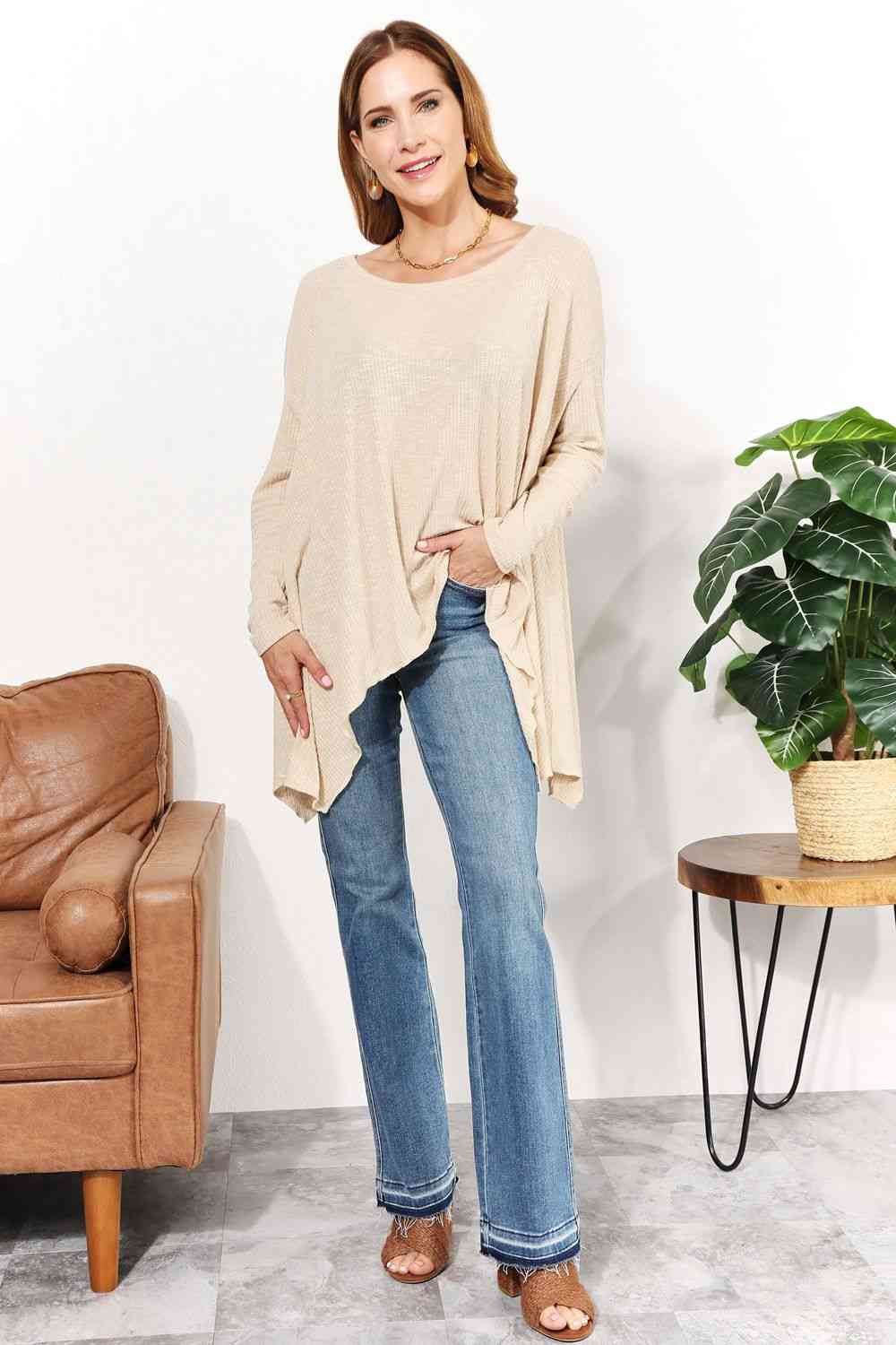 Oversized Super Soft Ribbed Top