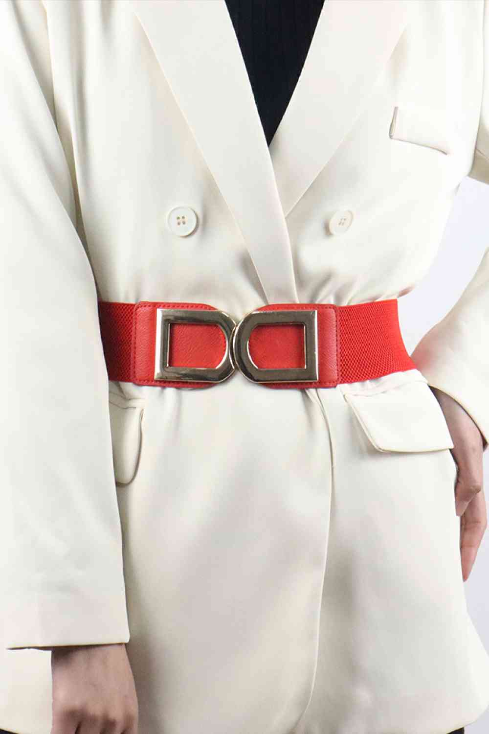 Double D Buckle PU Belt