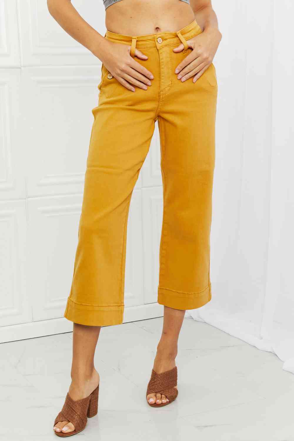 Jayza Straight Leg Cropped Jeans