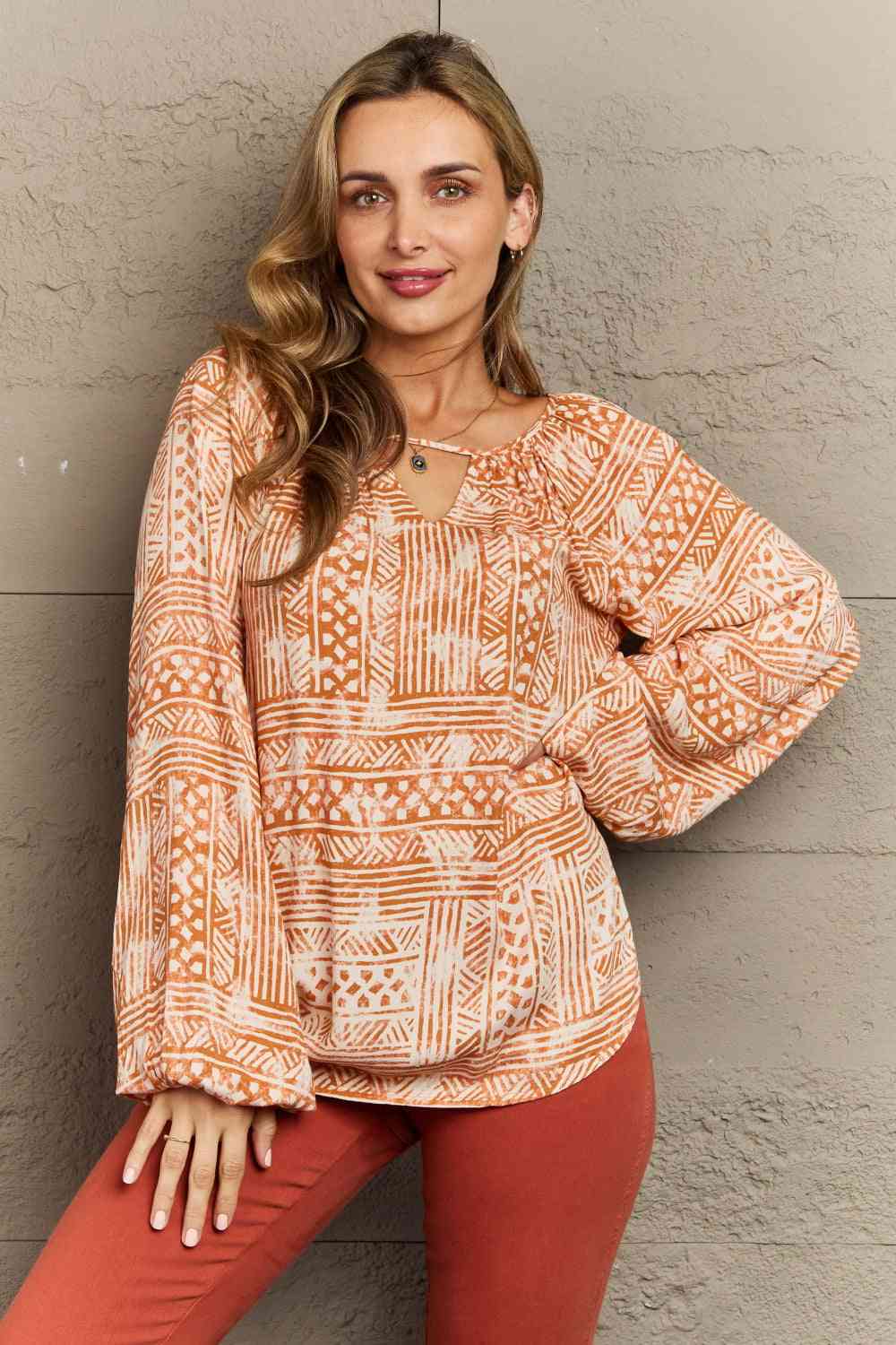 Just For You Aztec Tunic Top