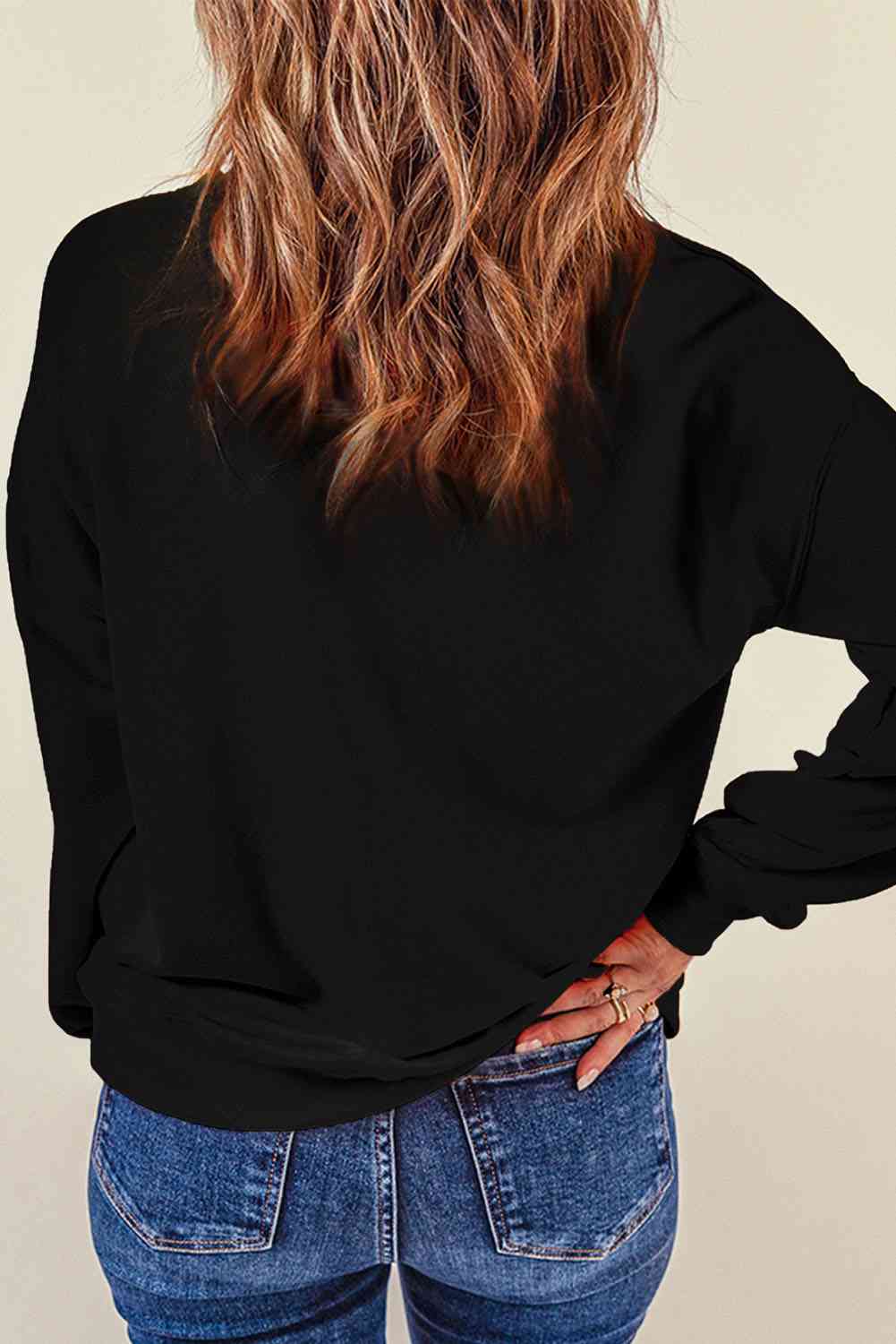 STRONG WOMEN STRONG WORLD Graphic Drop Shoulder Sweatshirt