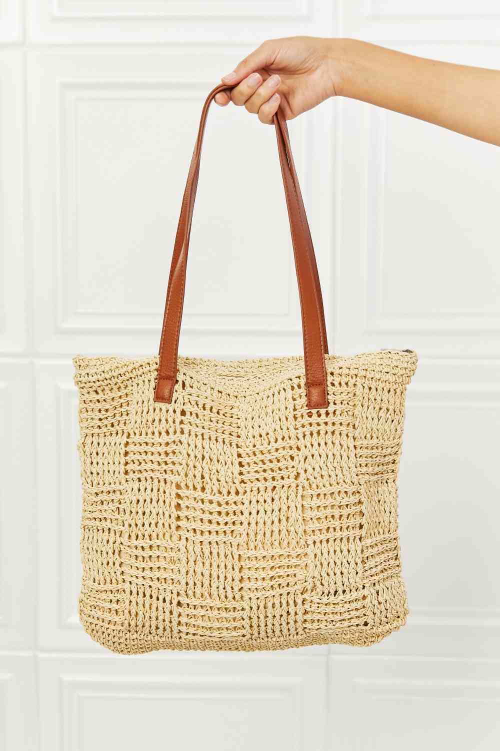 Picnic Date Straw Tote Bag