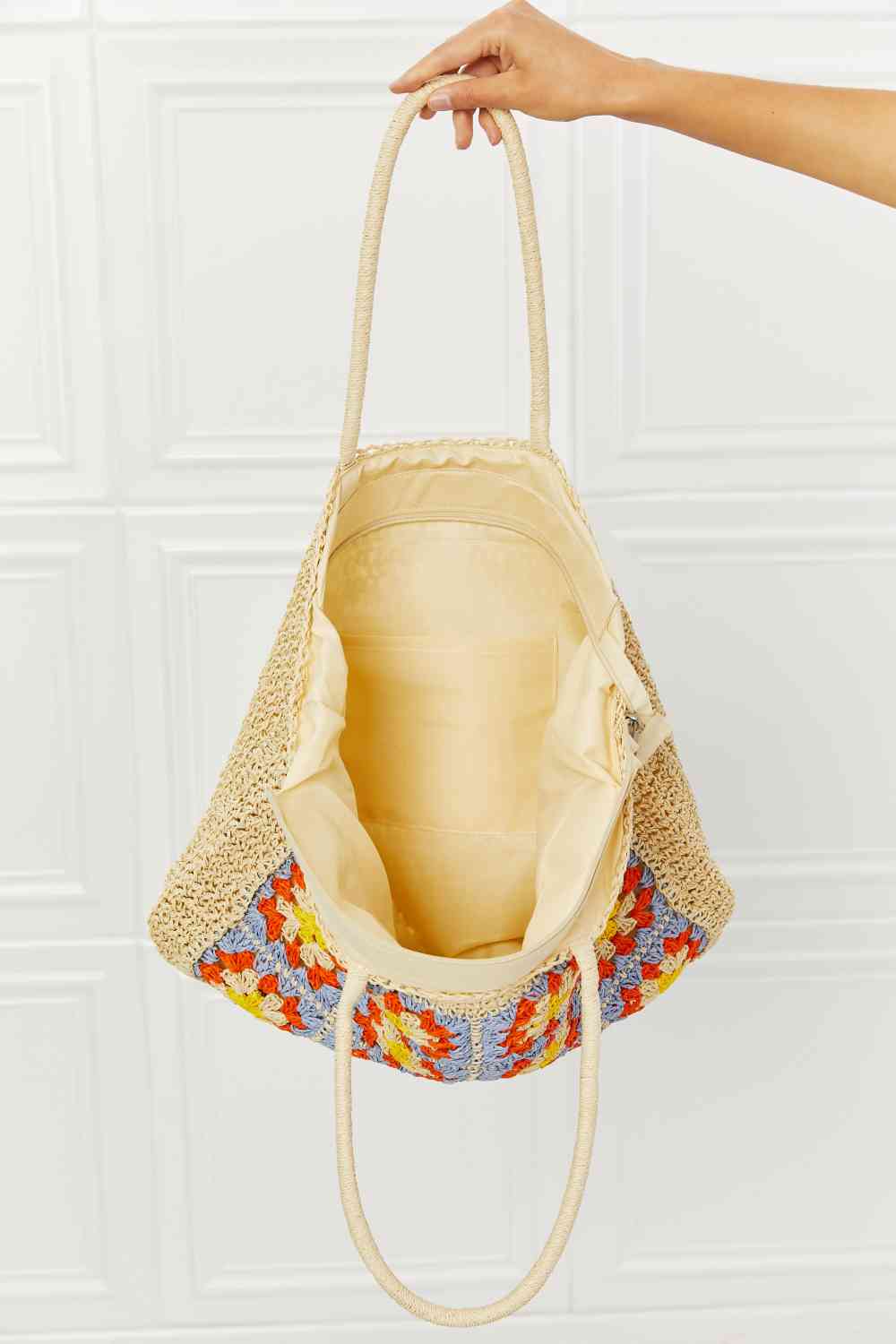 Off The Coast Straw Tote Bag