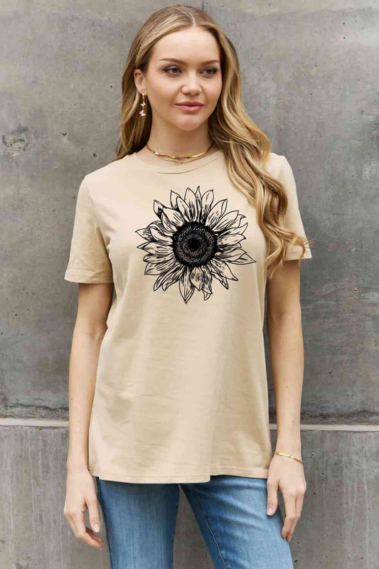 Simply Love Full Size Sunflower Graphic Cotton Tee