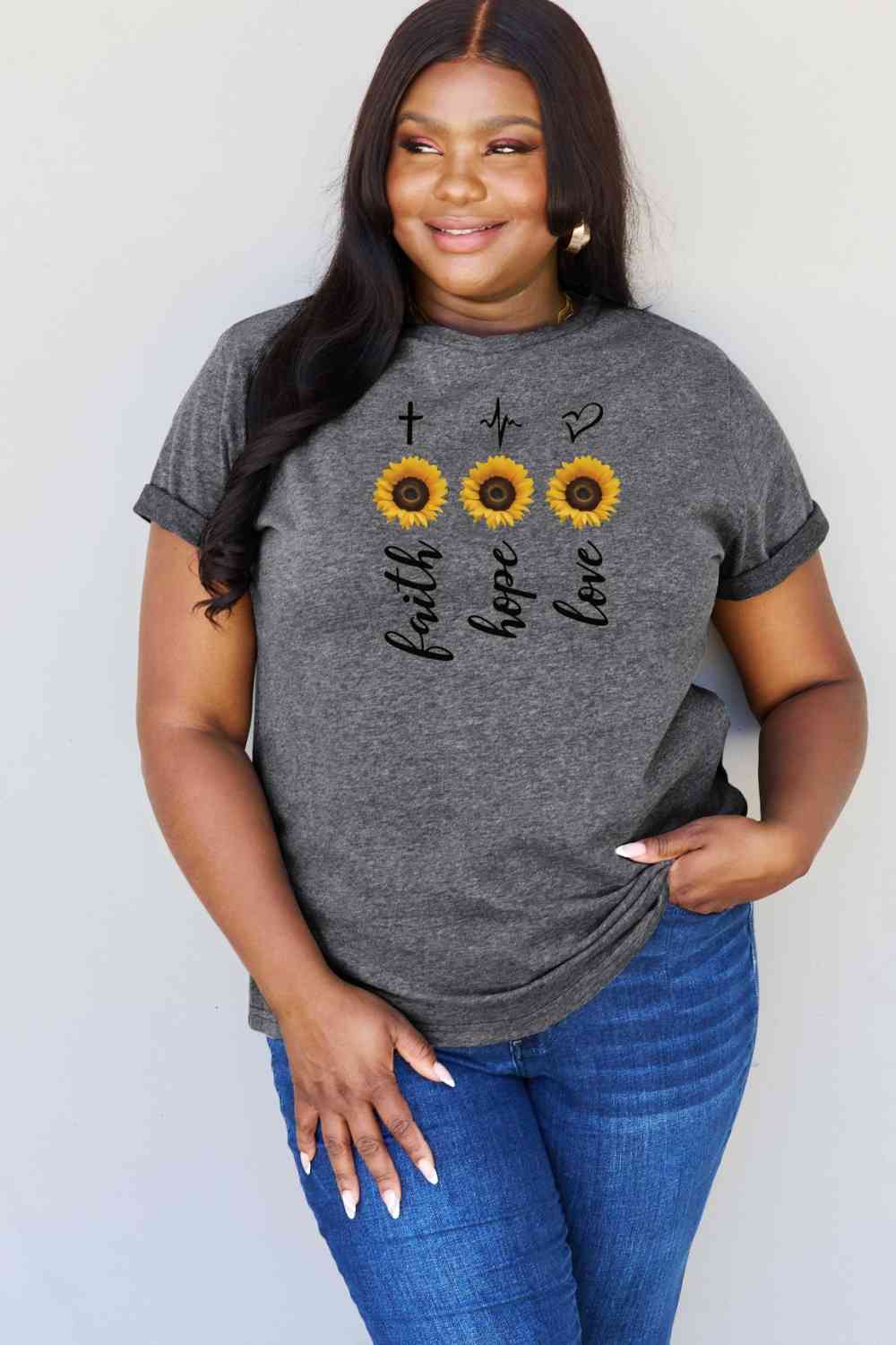 Simply Love Full Size Sunflower Graphic T-Shirt