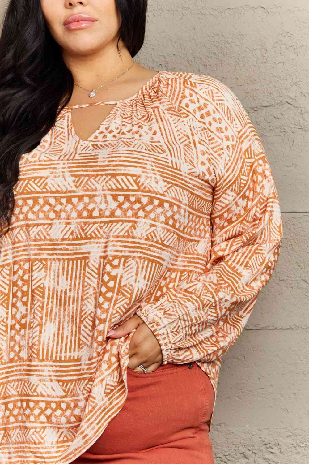 Just For You Aztec Tunic Top