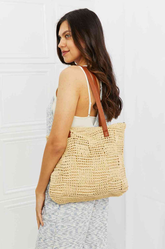 Picnic Date Straw Tote Bag