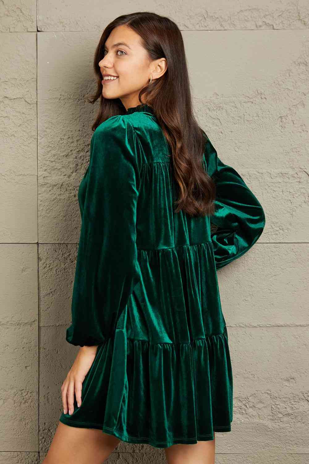 Velvet Tiered Dress