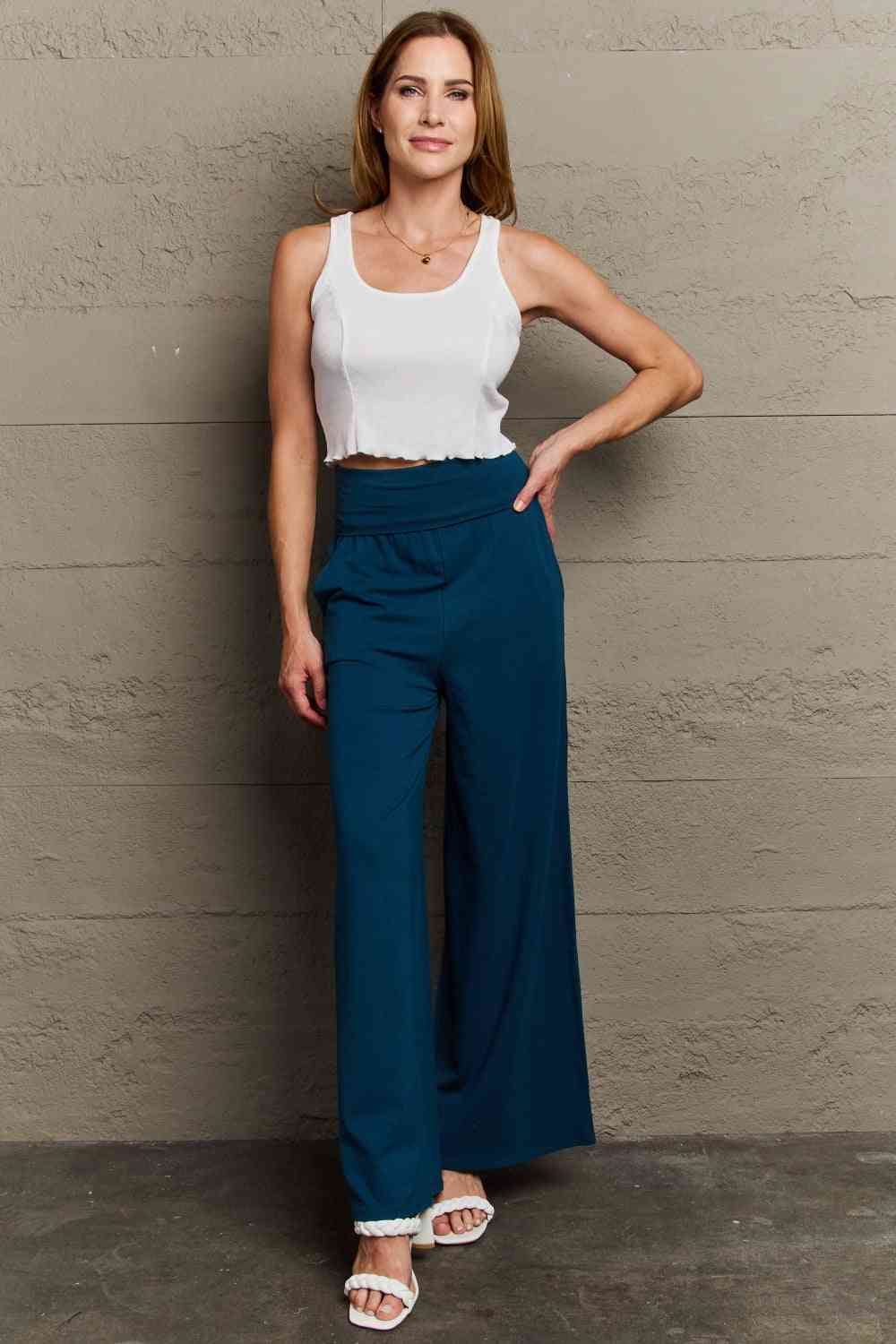 My Best Wish High Waisted Palazzo Pants