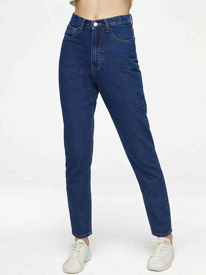 Buttoned Long Jeans