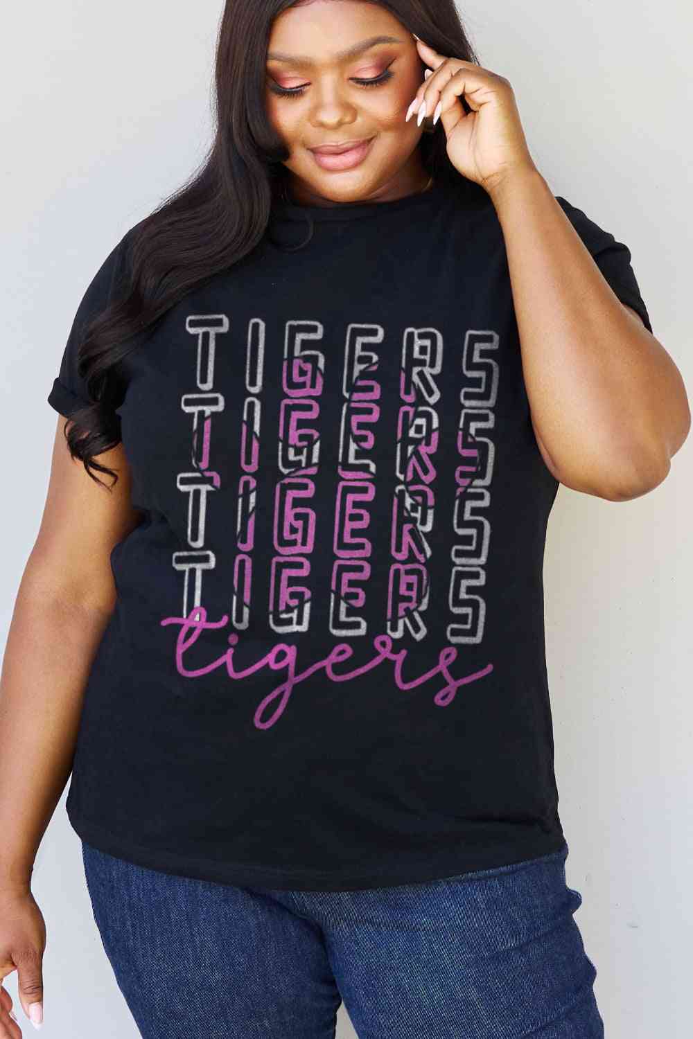 Simply Love Full Size TIGERS Graphic Cotton Tee