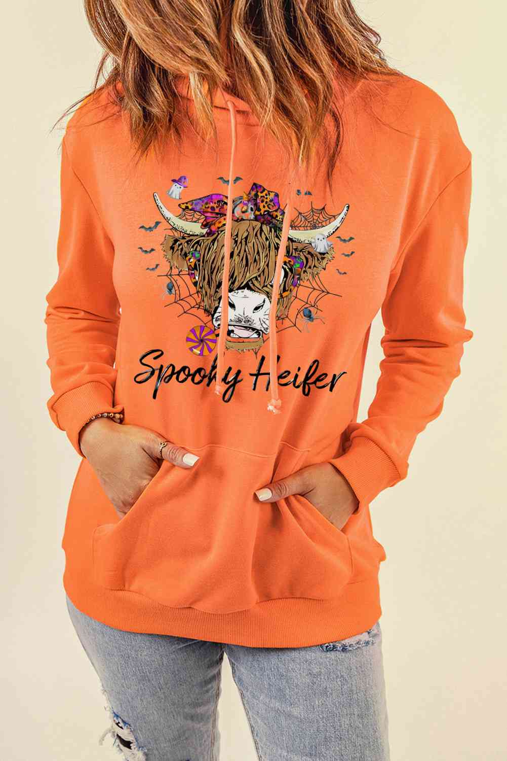 SPOOKY HEIFER Graphic Hoodie