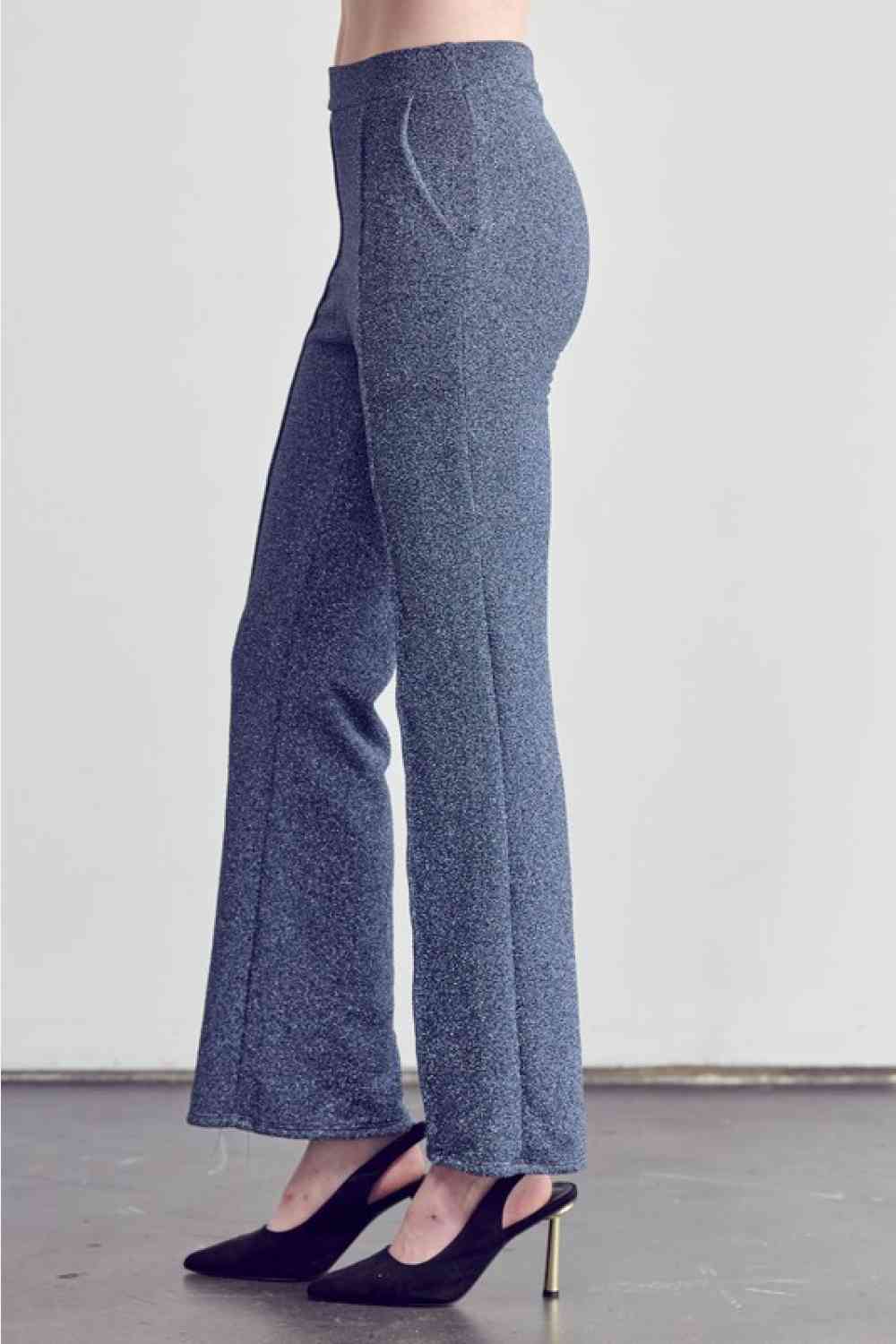 Center Seam Straight Leg Pants in Denim