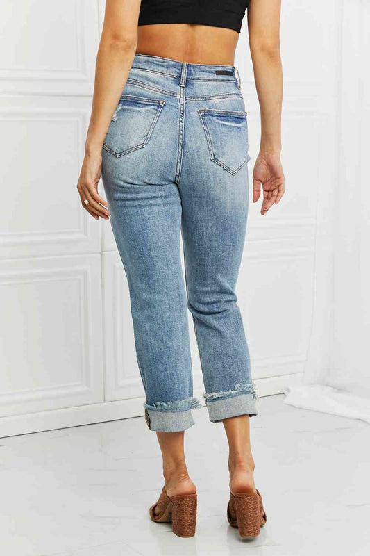 Leilani Distressed Straight Leg Jeans