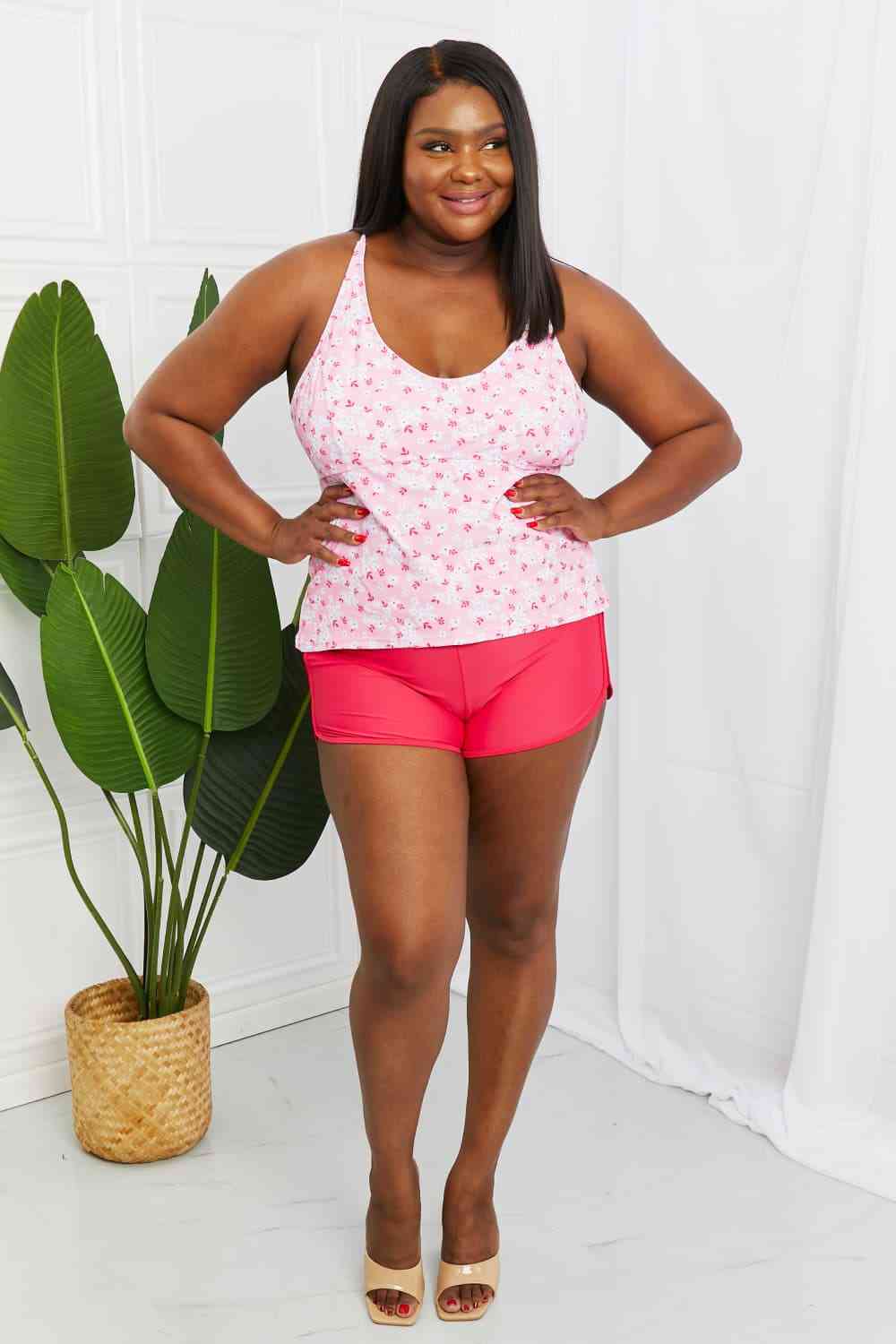 By The Shore Two-Piece Swimsuit in Blossom Pink