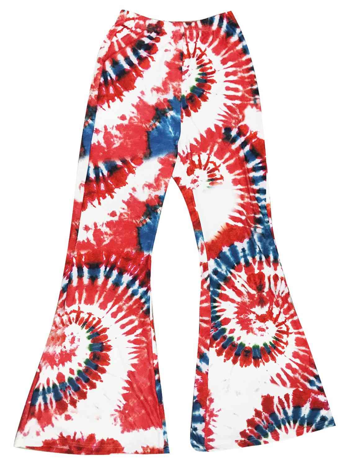 Tie-Dye Flare Leg Pants