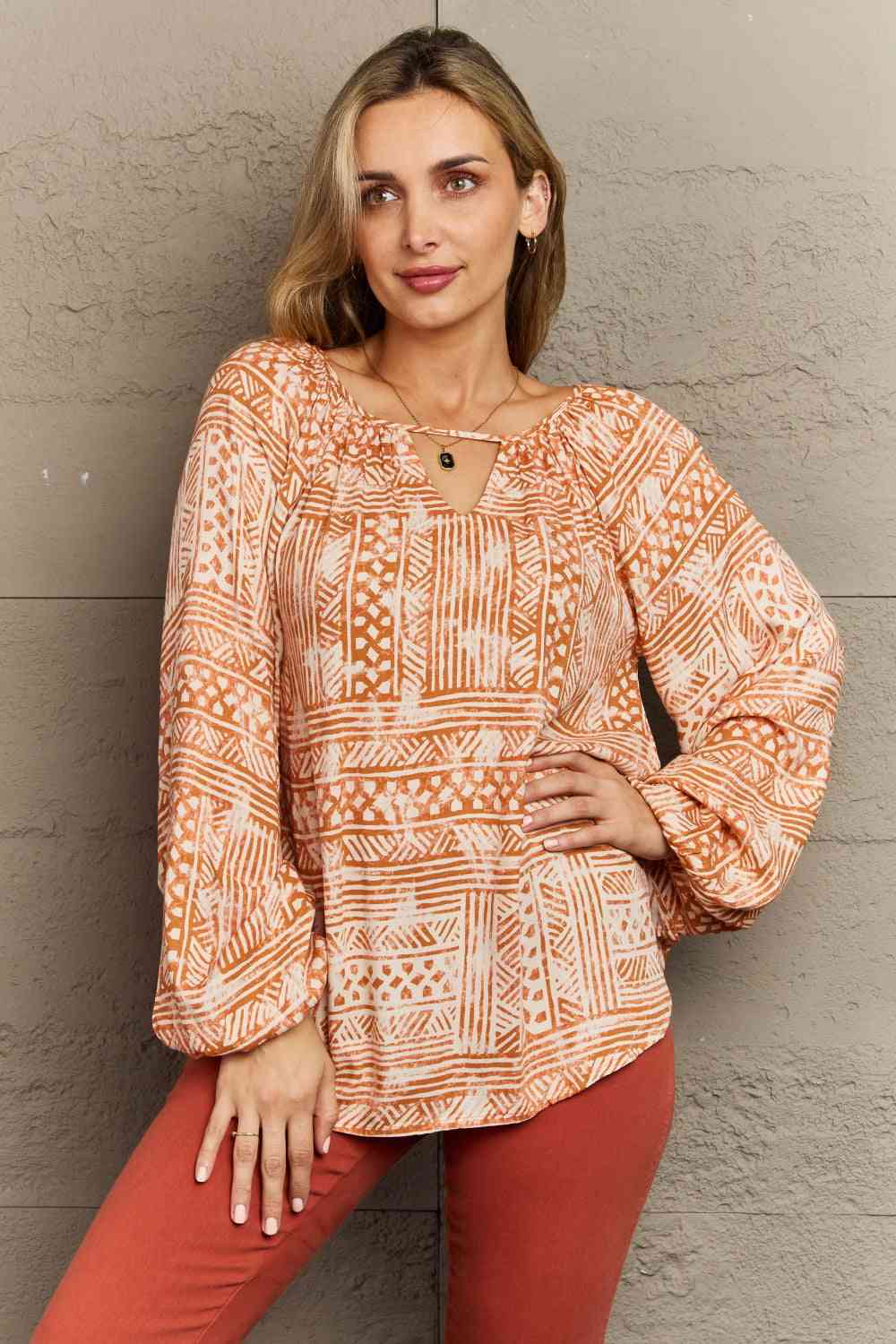 Just For You Aztec Tunic Top