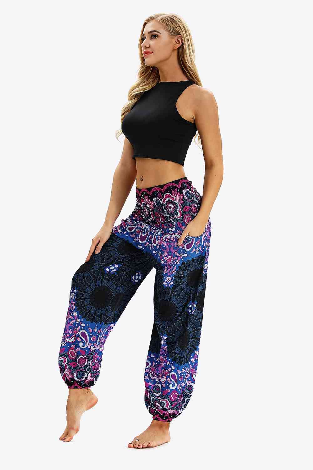 Printed Jogger Pants with Pockets