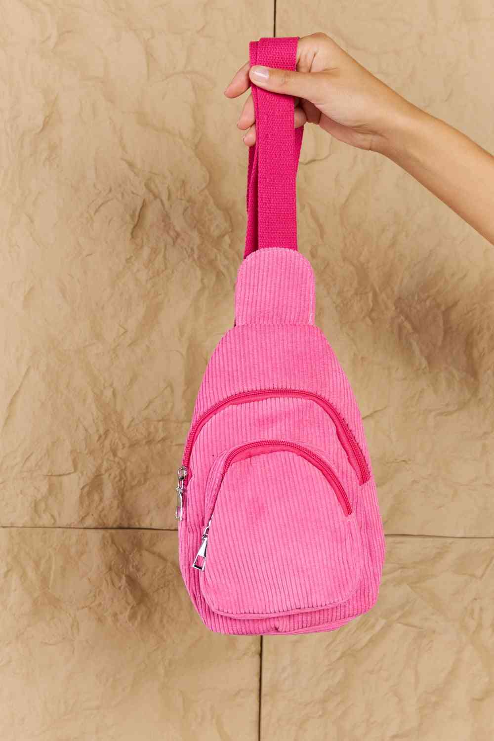 Bring Me Everywhere Mini Corduroy Single Strap Backpack Bag