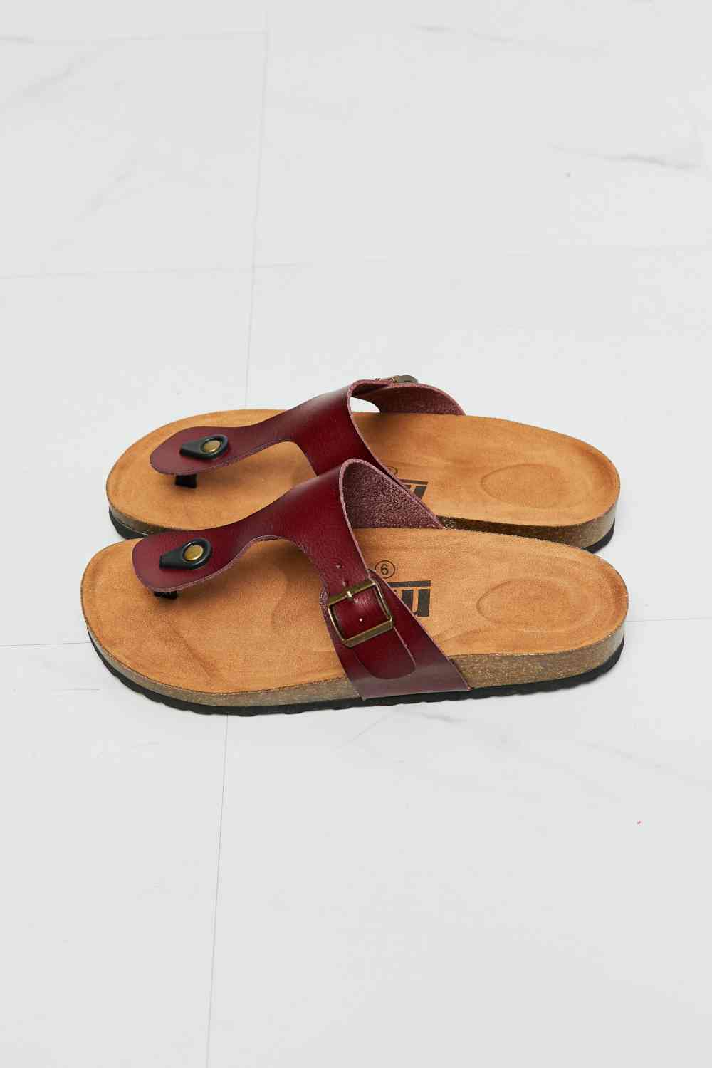 Drift Away T-Strap Flip-Flop in Brown