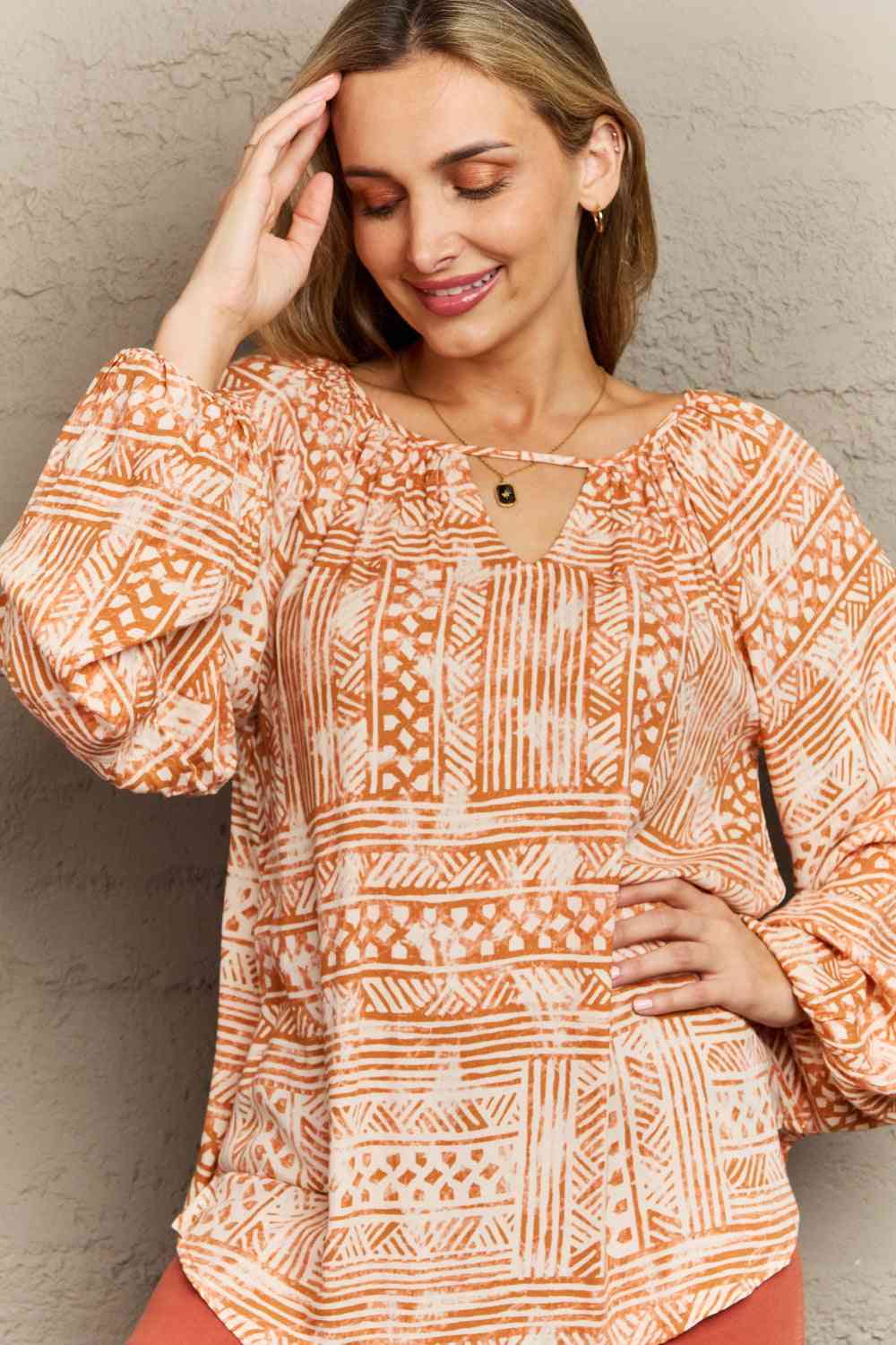 Just For You Aztec Tunic Top