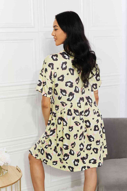 Take It Easy Animal Print Dress