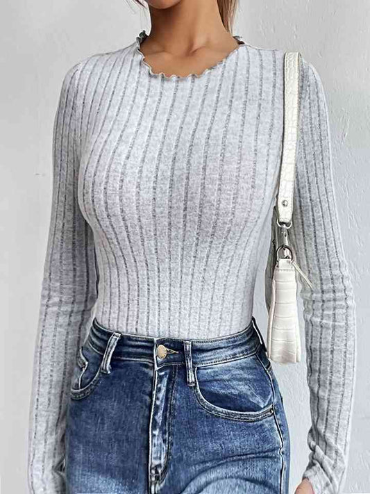 Long Sleeve Round Neck Bodysuit