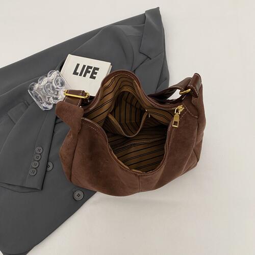 Suede Shoulder Bag