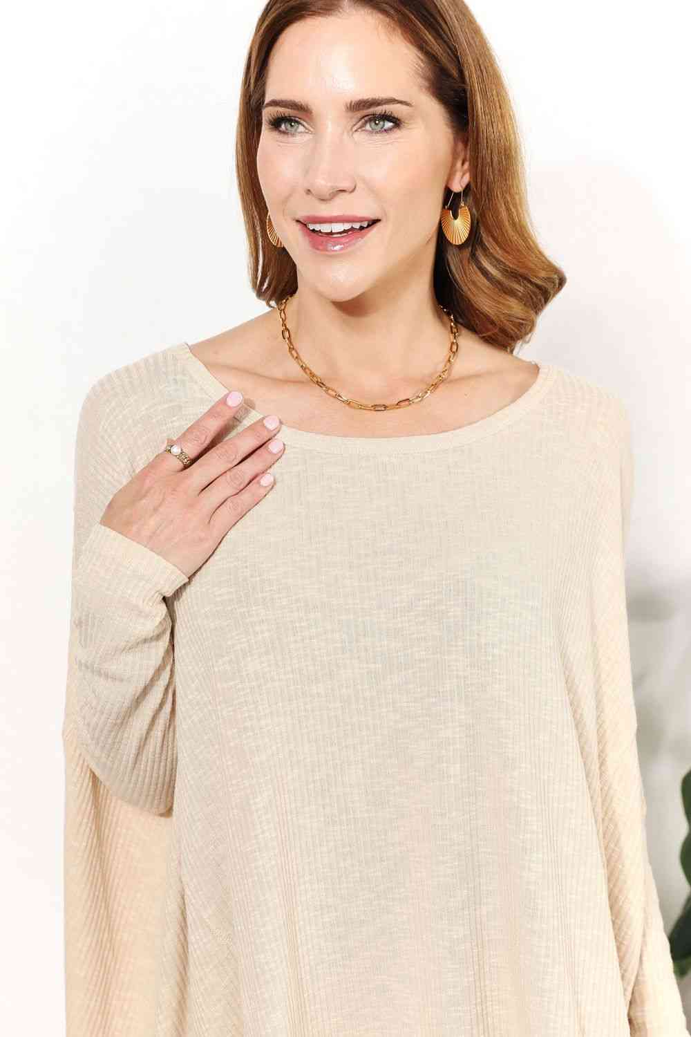 Oversized Super Soft Ribbed Top