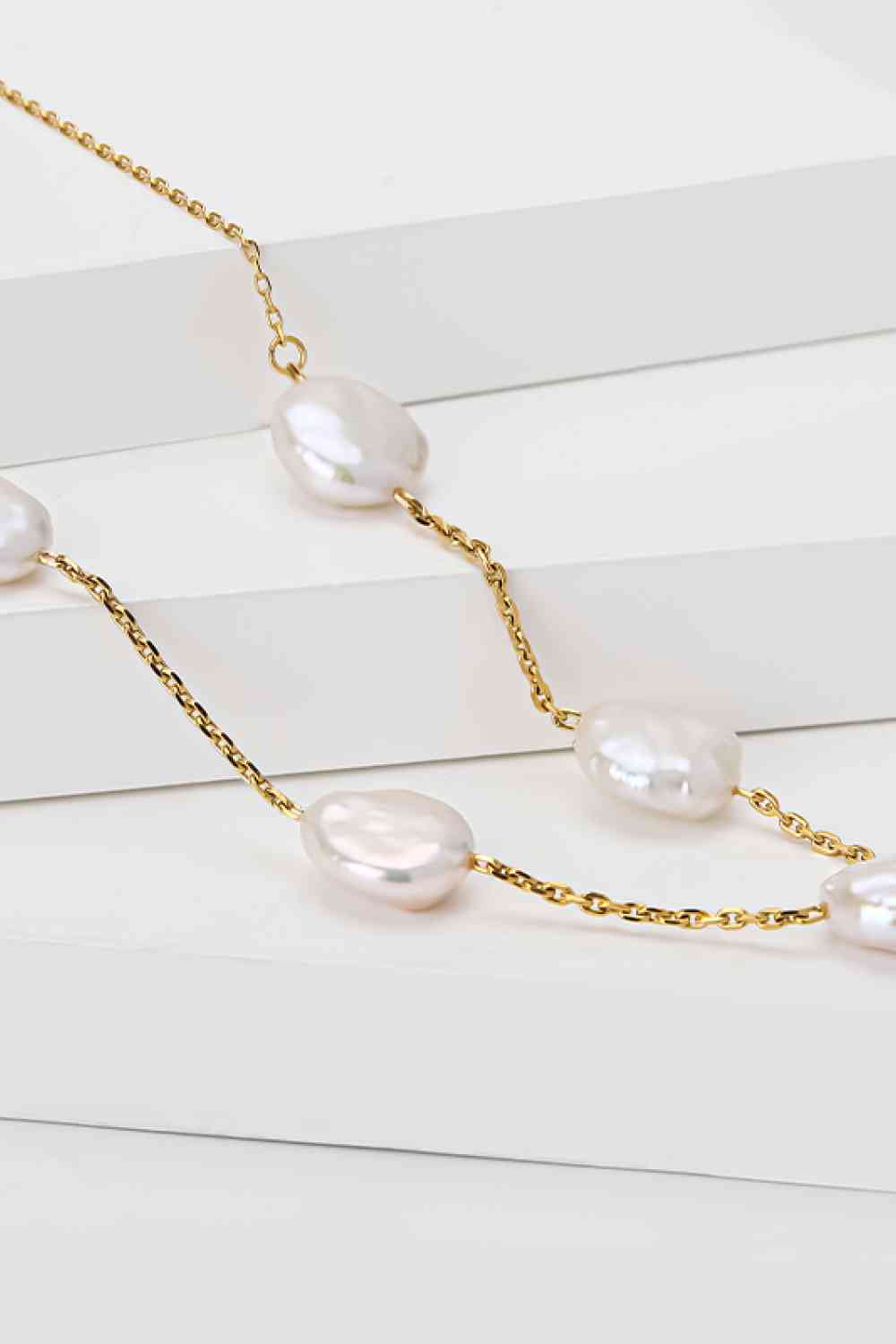 Freshwater Pearl Stainless Steel Necklace