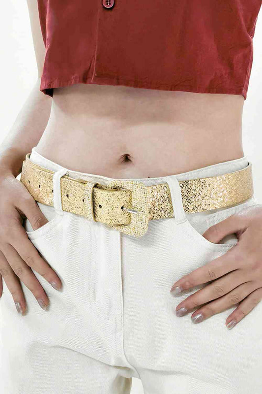 Glitter PU Leather Belt