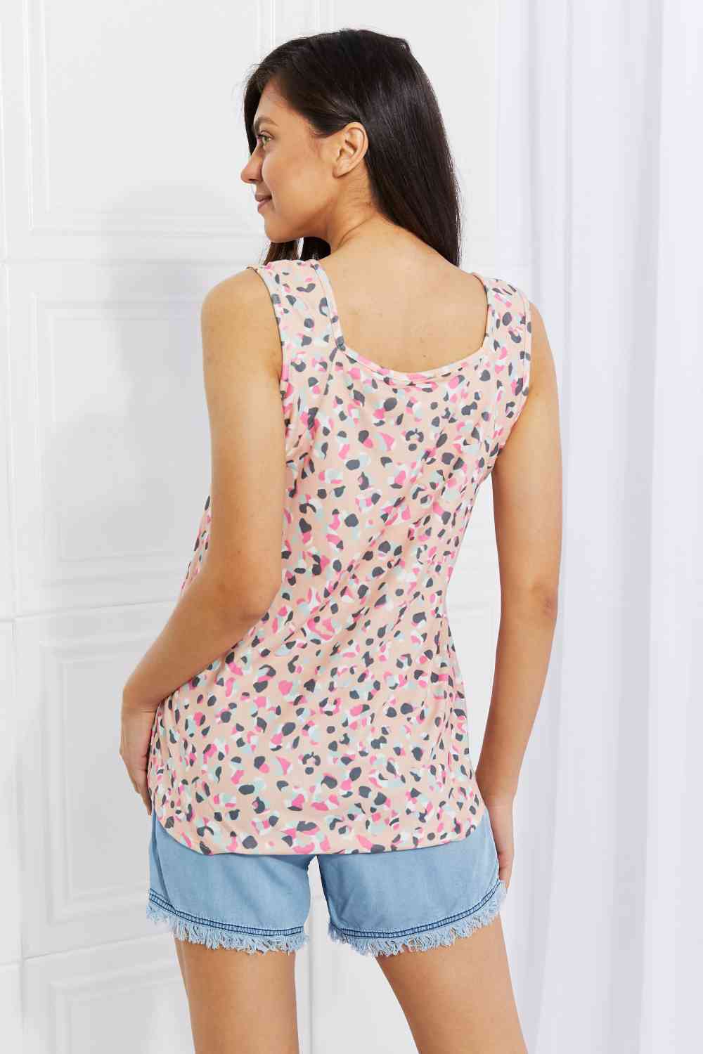 Printed Sleeveless Top