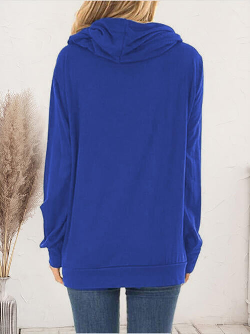 Drawstring Long Sleeve Hoodie