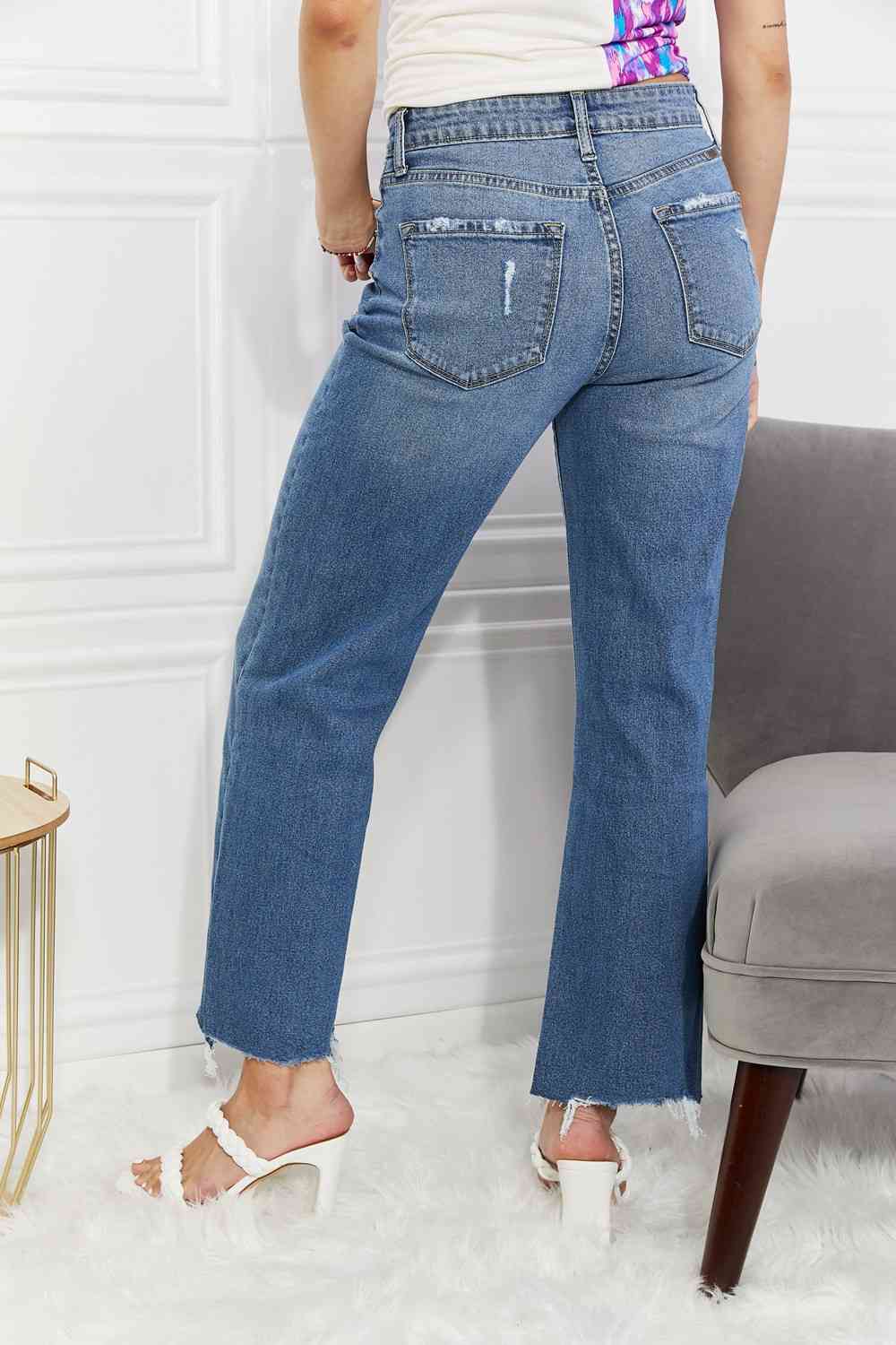 Melanie Crop Wide Leg Jeans