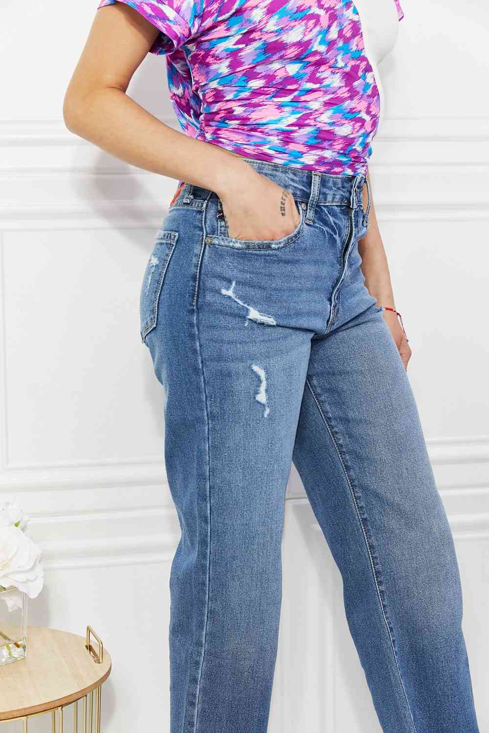 Melanie Crop Wide Leg Jeans