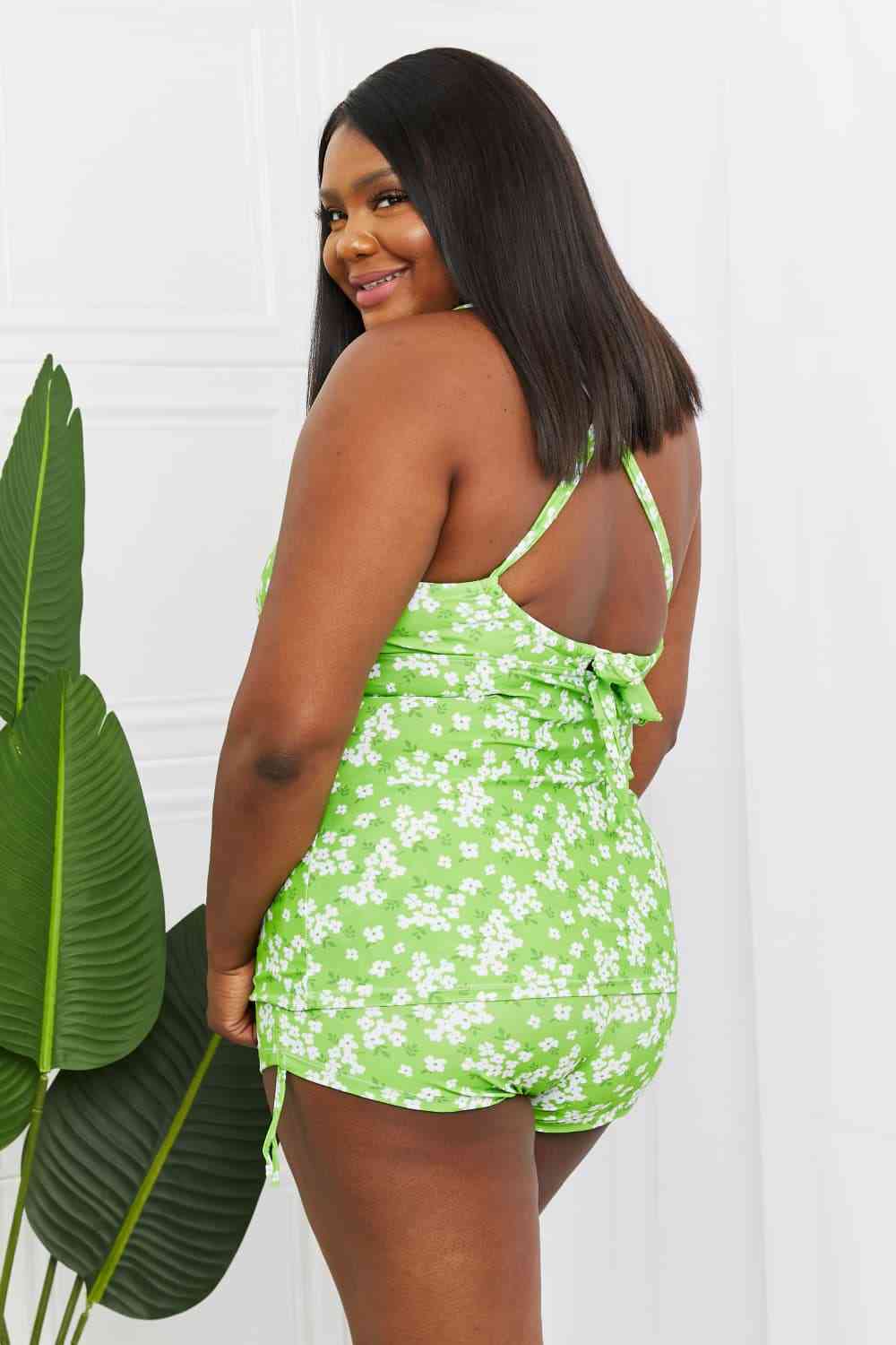 By The Shore Two-Piece Swimsuit in Blossom Green