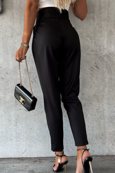 High Waist Wide Waistband Pants