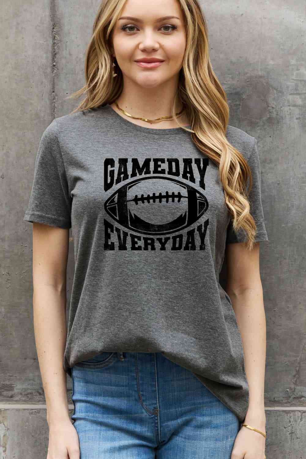 Simply Love Full Size GAMEDAY EVERYDAY Graphic Cotton Tee