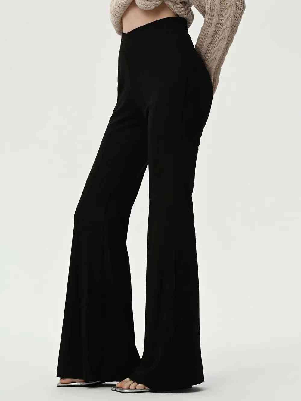 High Waist Flare Leg Pants