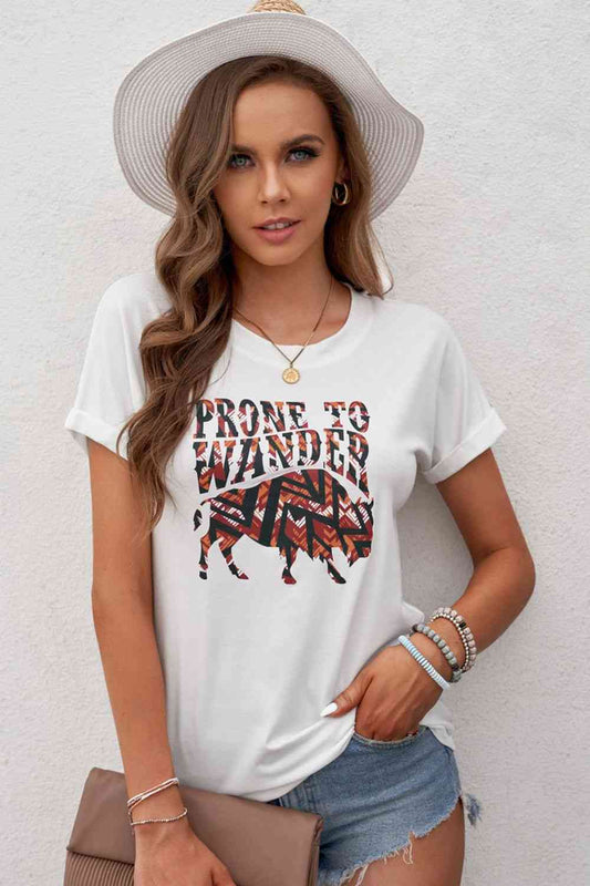 PRONE TO WANDER Graphic Tee Shirt